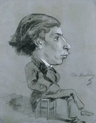 Portrait-charge, vers 1858